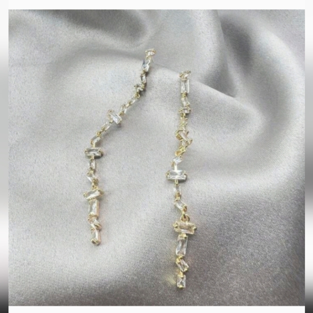 Cubic Zirconia Drop Earrings